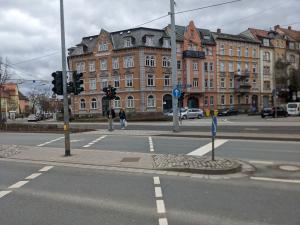 Spittelplatz Jena von Nordosten in Richtung St.-Jacobstraße gesehen